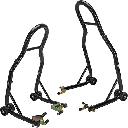 motorcycle front and rear stand set